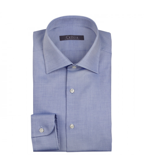Cassera Man slim fit shirt in etamine cotton